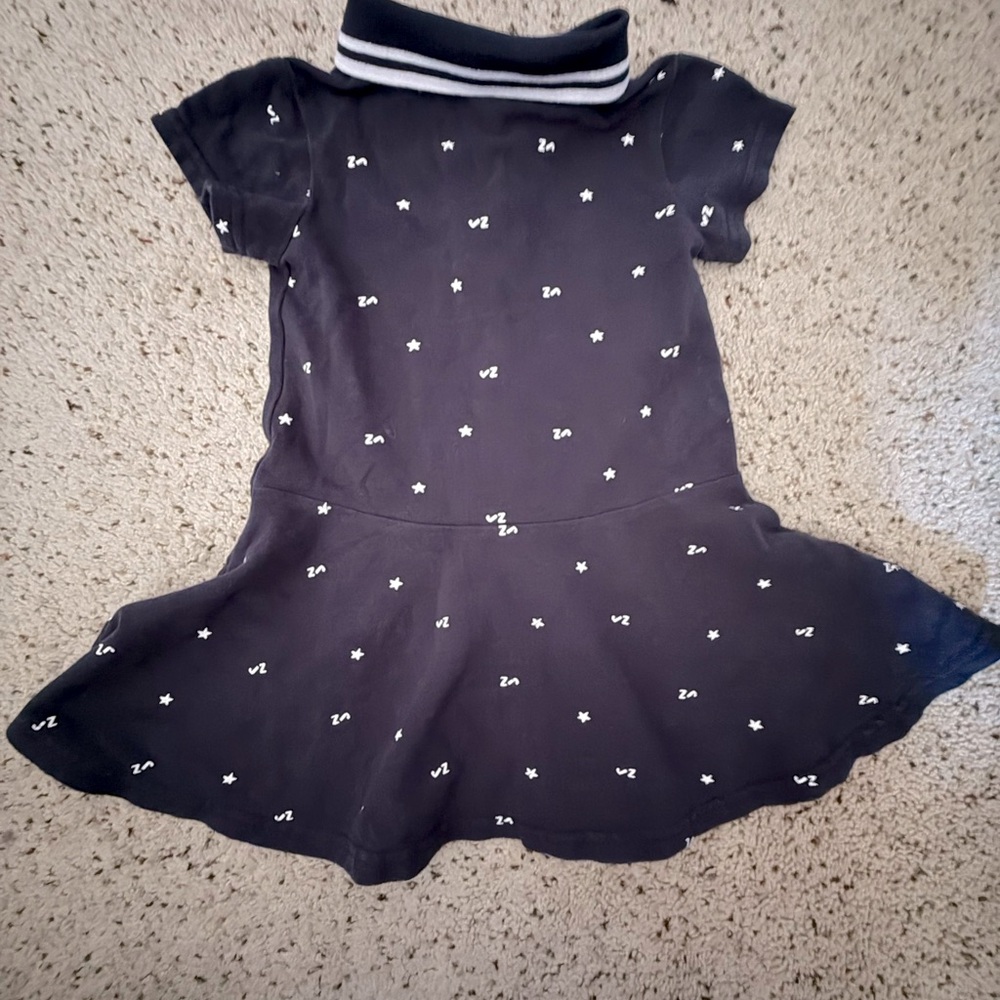 💟 3/$15 Navy and White Toddler Dress - Picture 2 of 4